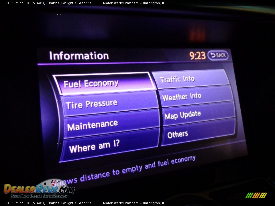 2012 Infiniti FX 35 AWD Umbria Twilight / Graphite Photo #19