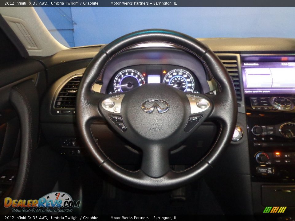 2012 Infiniti FX 35 AWD Umbria Twilight / Graphite Photo #23