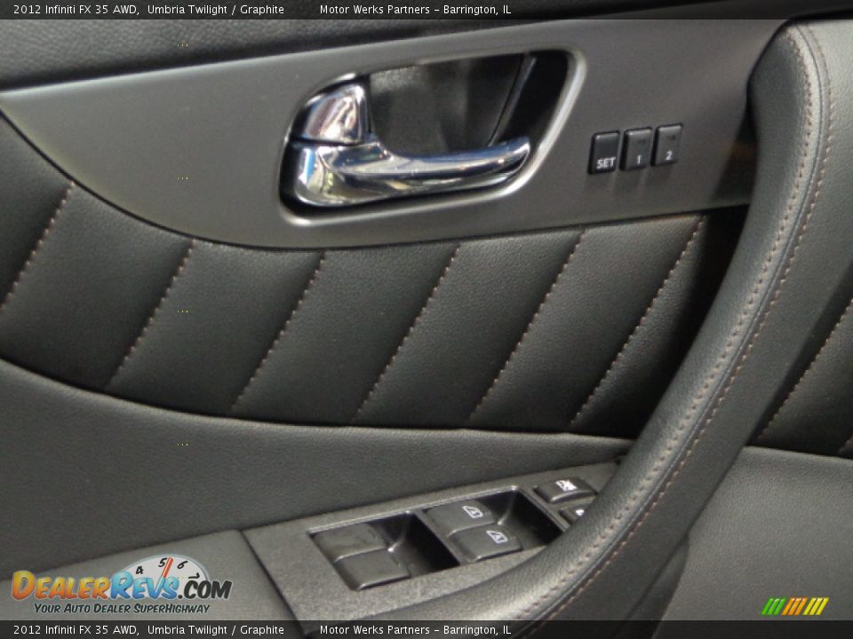 2012 Infiniti FX 35 AWD Umbria Twilight / Graphite Photo #24