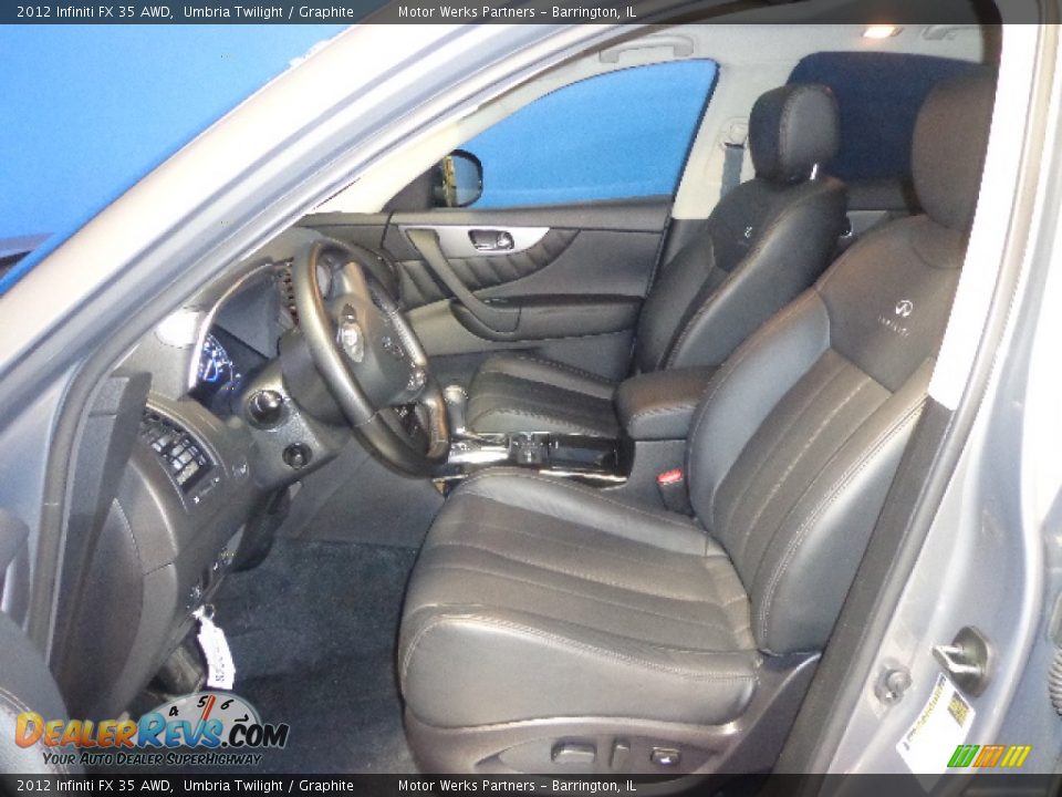 2012 Infiniti FX 35 AWD Umbria Twilight / Graphite Photo #35
