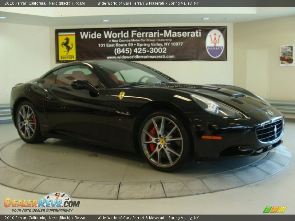 2010 Ferrari California Nero (Black) / Rosso Photo #2