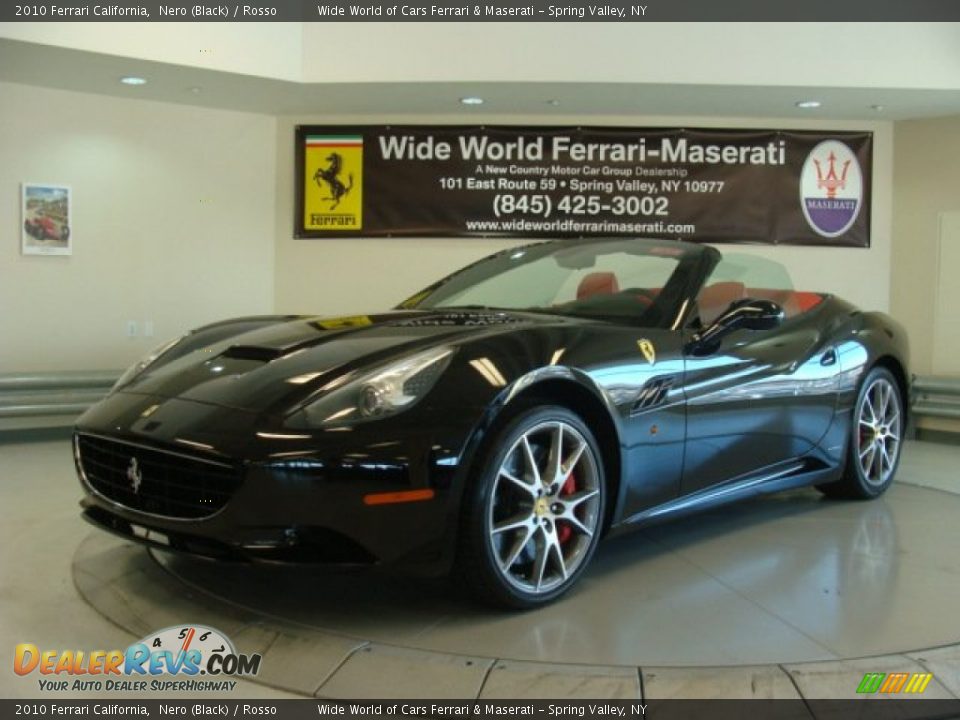 2010 Ferrari California Nero (Black) / Rosso Photo #4