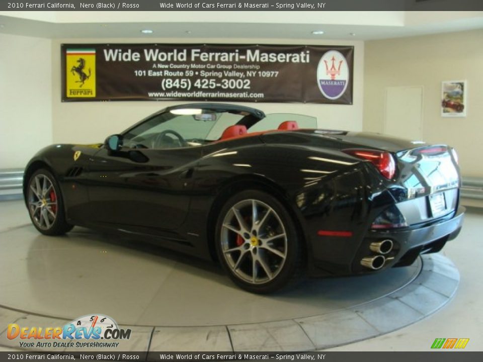 2010 Ferrari California Nero (Black) / Rosso Photo #8