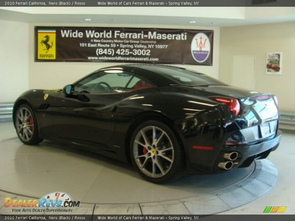 2010 Ferrari California Nero (Black) / Rosso Photo #9