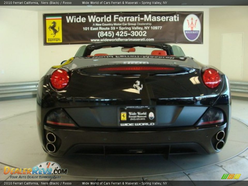 2010 Ferrari California Nero (Black) / Rosso Photo #10