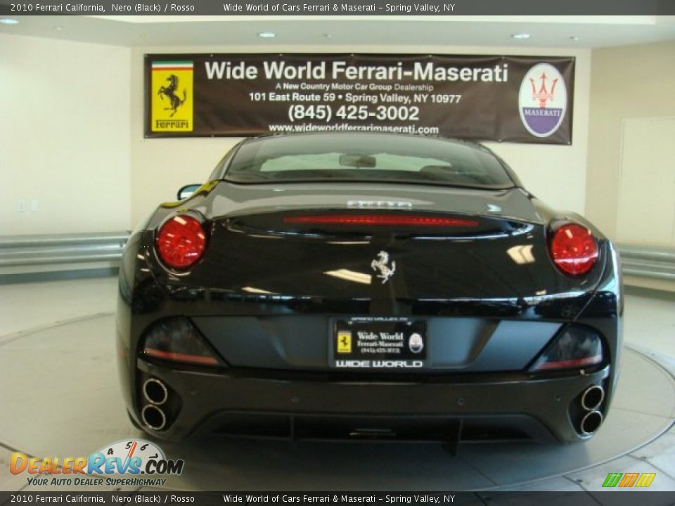 2010 Ferrari California Nero (Black) / Rosso Photo #11