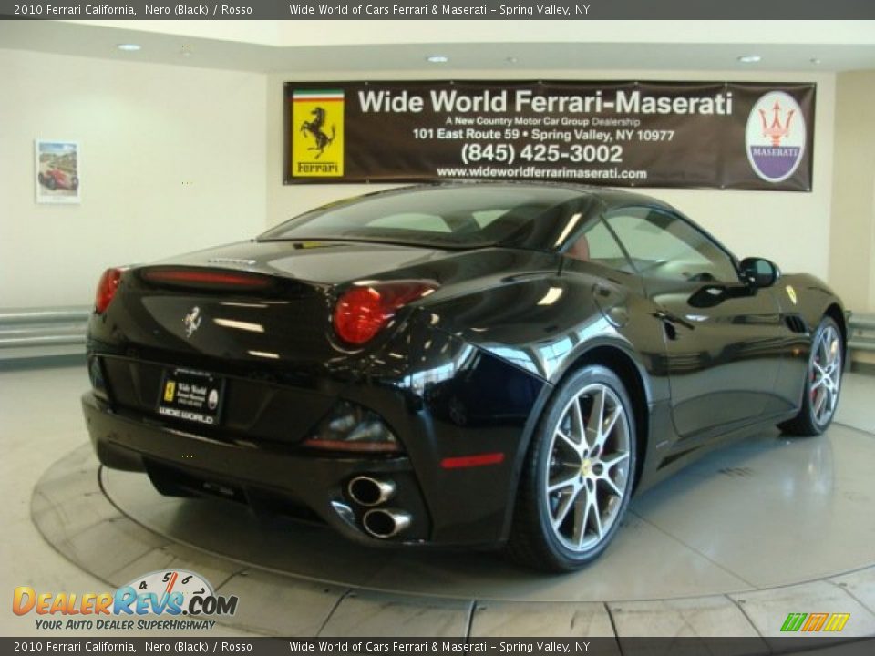 2010 Ferrari California Nero (Black) / Rosso Photo #13