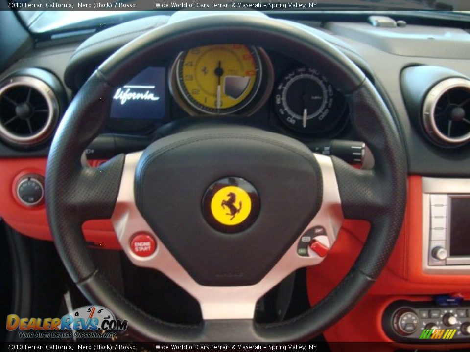 2010 Ferrari California Nero (Black) / Rosso Photo #22