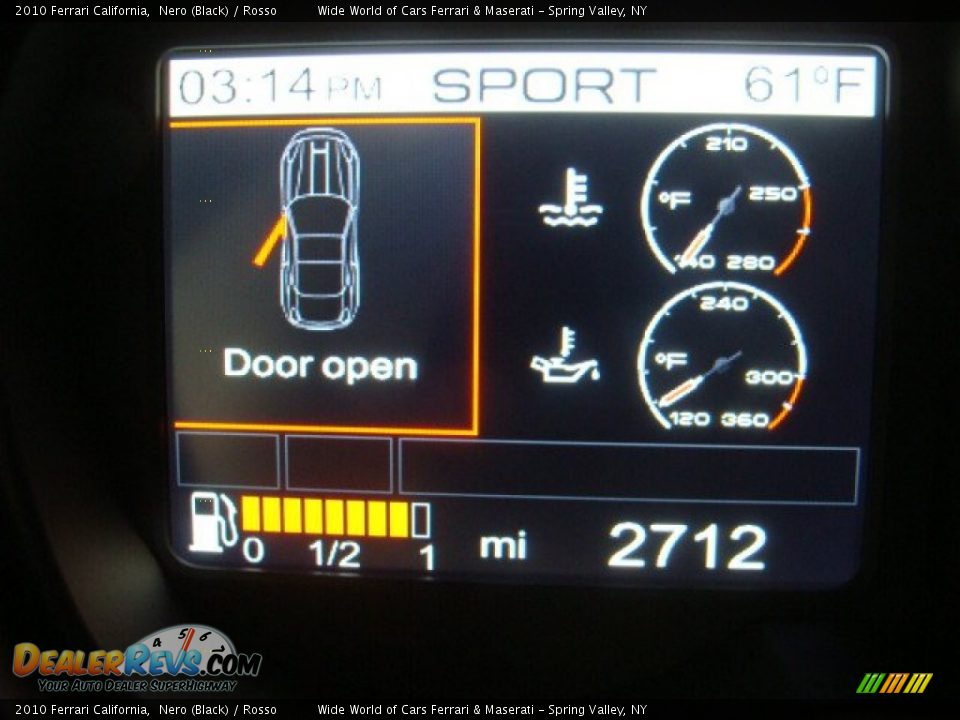 2010 Ferrari California Nero (Black) / Rosso Photo #24