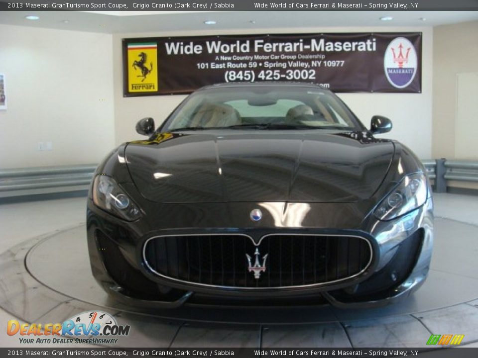 2013 Maserati GranTurismo Sport Coupe Grigio Granito (Dark Grey) / Sabbia Photo #2