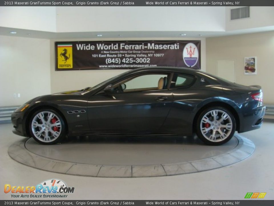 2013 Maserati GranTurismo Sport Coupe Grigio Granito (Dark Grey) / Sabbia Photo #4