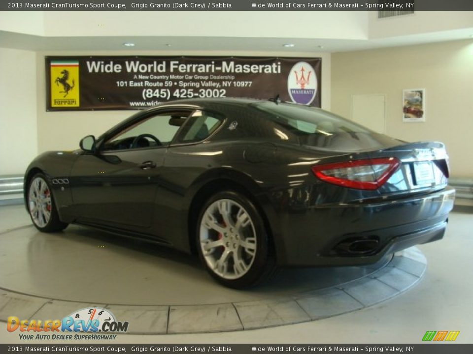 2013 Maserati GranTurismo Sport Coupe Grigio Granito (Dark Grey) / Sabbia Photo #5