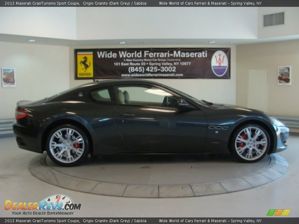 2013 Maserati GranTurismo Sport Coupe Grigio Granito (Dark Grey) / Sabbia Photo #8