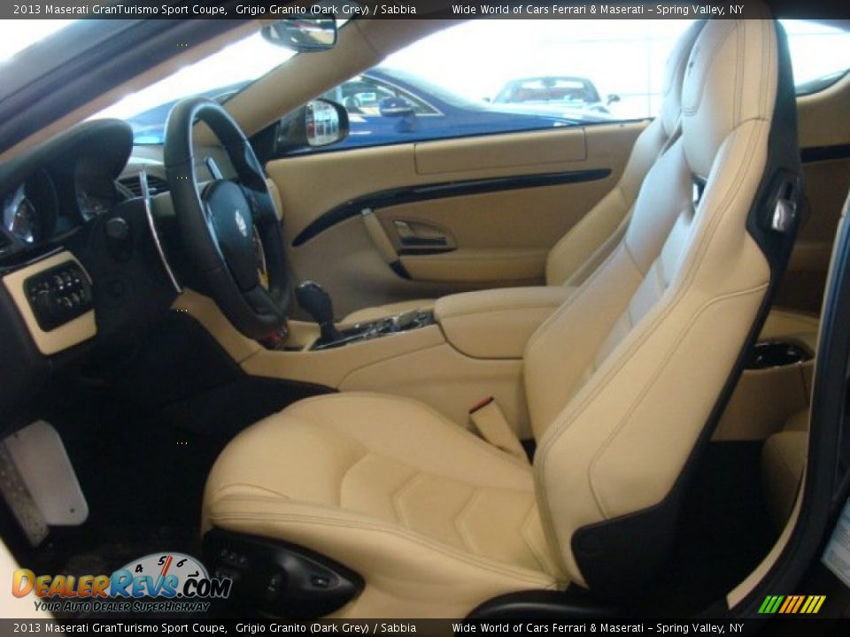 2013 Maserati GranTurismo Sport Coupe Grigio Granito (Dark Grey) / Sabbia Photo #12