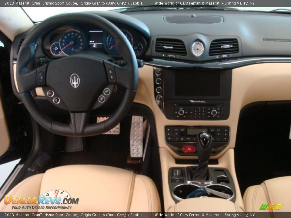 2013 Maserati GranTurismo Sport Coupe Grigio Granito (Dark Grey) / Sabbia Photo #15