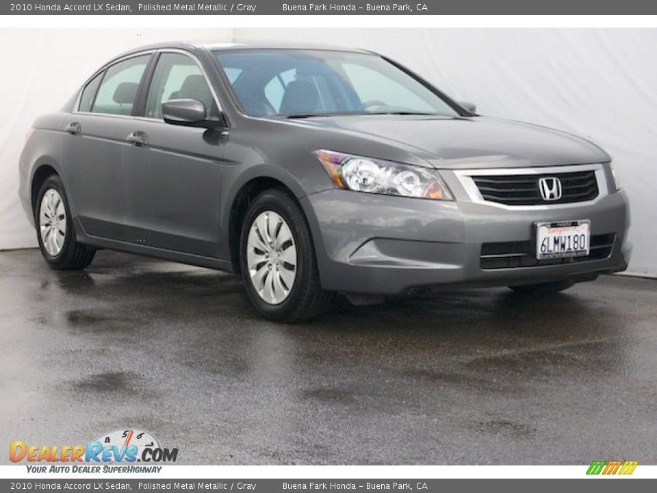 2010 Honda Accord LX Sedan Polished Metal Metallic / Gray Photo #1
