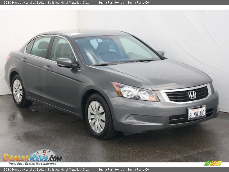 2010 Honda Accord LX Sedan Polished Metal Metallic / Gray Photo #6
