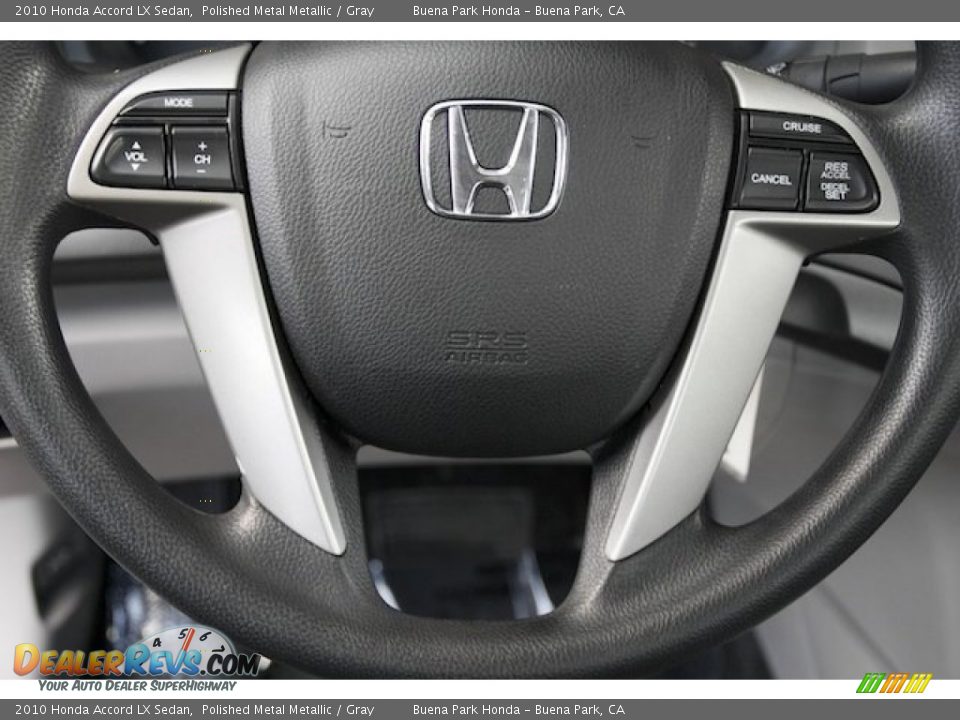 2010 Honda Accord LX Sedan Polished Metal Metallic / Gray Photo #11