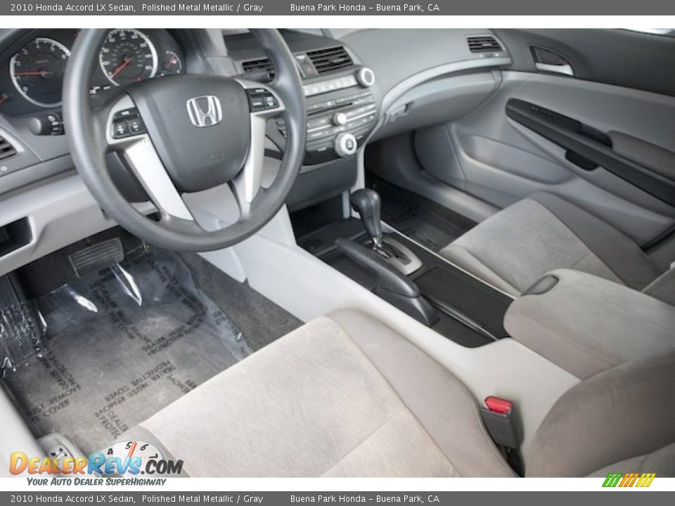 2010 Honda Accord LX Sedan Polished Metal Metallic / Gray Photo #13