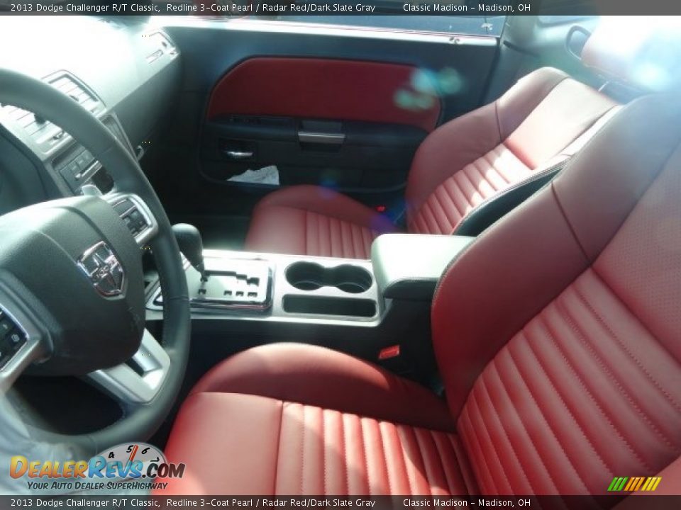 2013 Dodge Challenger R/T Classic Redline 3-Coat Pearl / Radar Red/Dark Slate Gray Photo #2