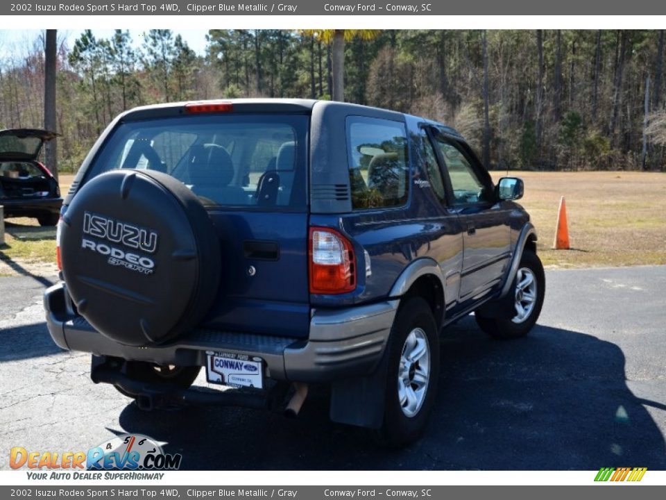 2002 Isuzu Rodeo Sport S Hard Top 4WD Clipper Blue Metallic / Gray Photo #5