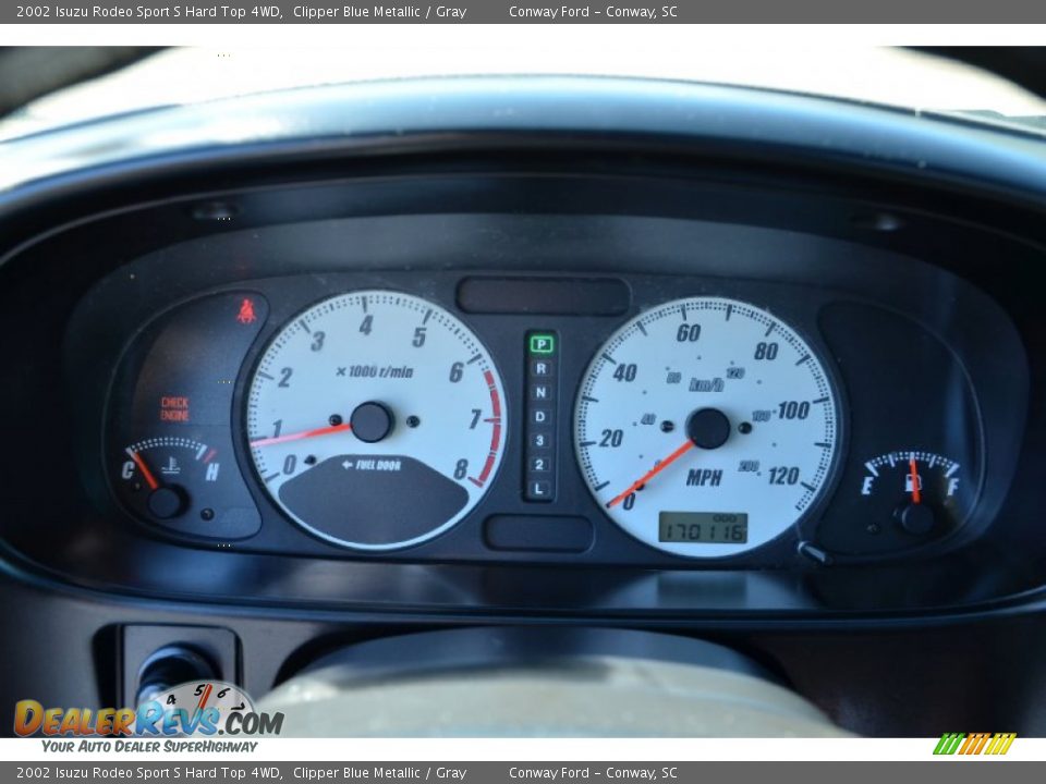 2002 Isuzu Rodeo Sport S Hard Top 4WD Gauges Photo #19