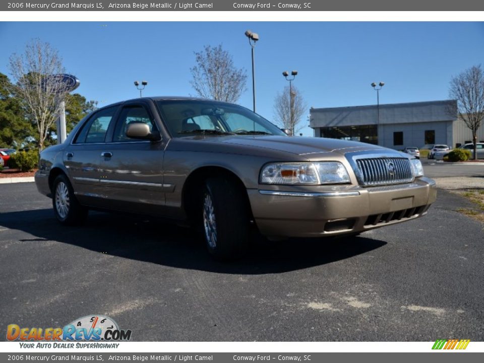 2006 Mercury Grand Marquis LS Arizona Beige Metallic / Light Camel Photo #3