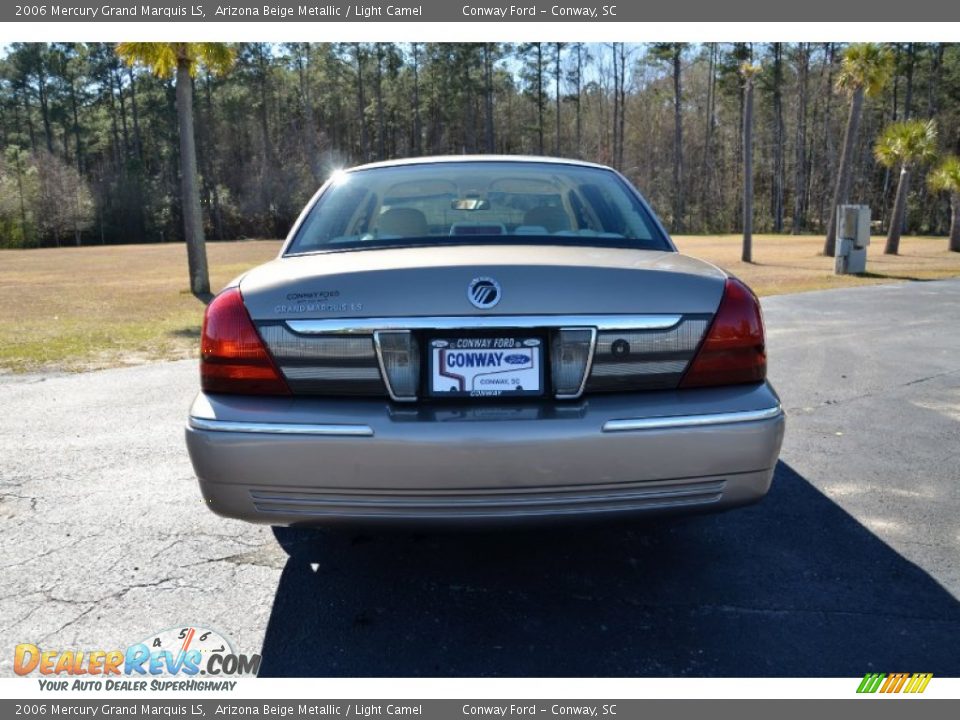 2006 Mercury Grand Marquis LS Arizona Beige Metallic / Light Camel Photo #6