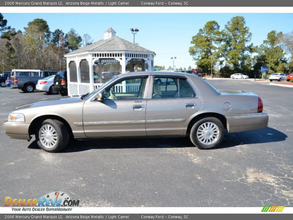 2006 Mercury Grand Marquis LS Arizona Beige Metallic / Light Camel Photo #8