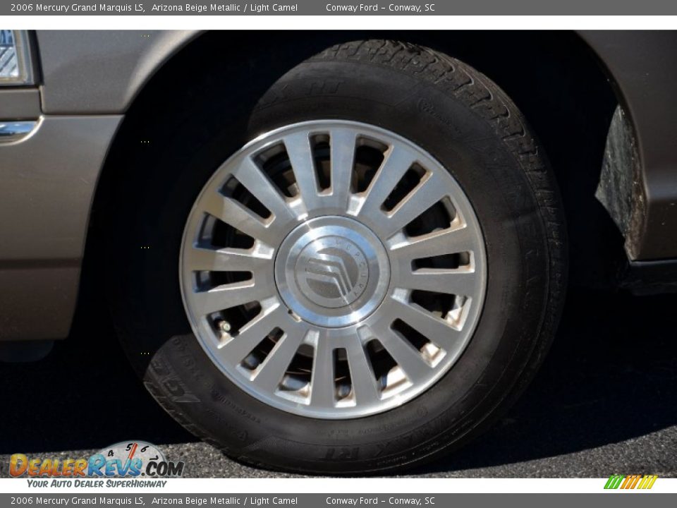 2006 Mercury Grand Marquis LS Arizona Beige Metallic / Light Camel Photo #9