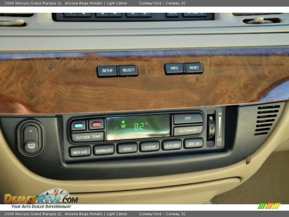2006 Mercury Grand Marquis LS Arizona Beige Metallic / Light Camel Photo #26