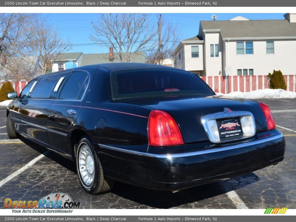 2000 Lincoln Town Car Executive Limousine Black / Deep Charcoal Photo #3