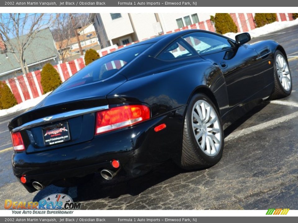 2002 Aston Martin Vanquish Jet Black / Obsidian Black Photo #7