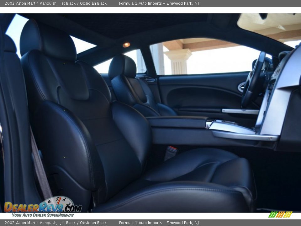 2002 Aston Martin Vanquish Jet Black / Obsidian Black Photo #14