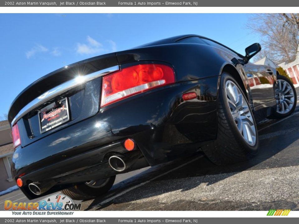 2002 Aston Martin Vanquish Jet Black / Obsidian Black Photo #23