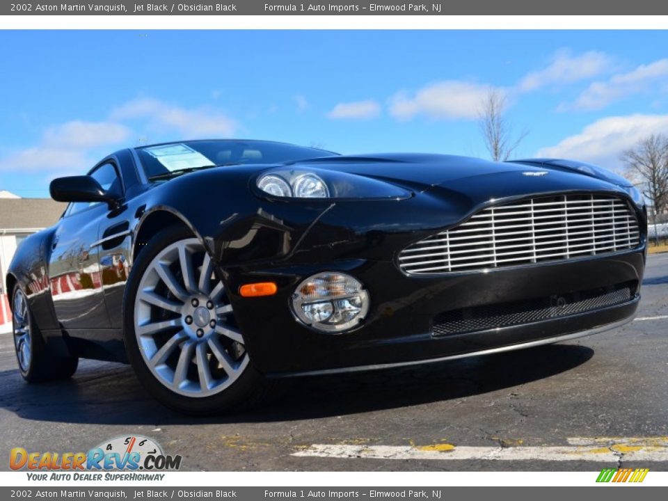 2002 Aston Martin Vanquish Jet Black / Obsidian Black Photo #26