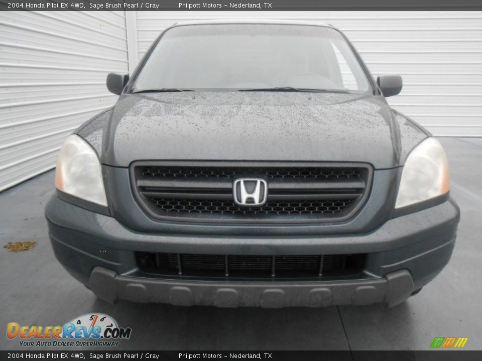 2004 Honda Pilot EX 4WD Sage Brush Pearl / Gray Photo #8