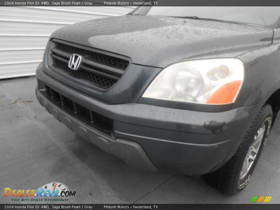 2004 Honda Pilot EX 4WD Sage Brush Pearl / Gray Photo #10