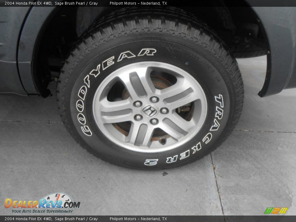 2004 Honda Pilot EX 4WD Sage Brush Pearl / Gray Photo #12