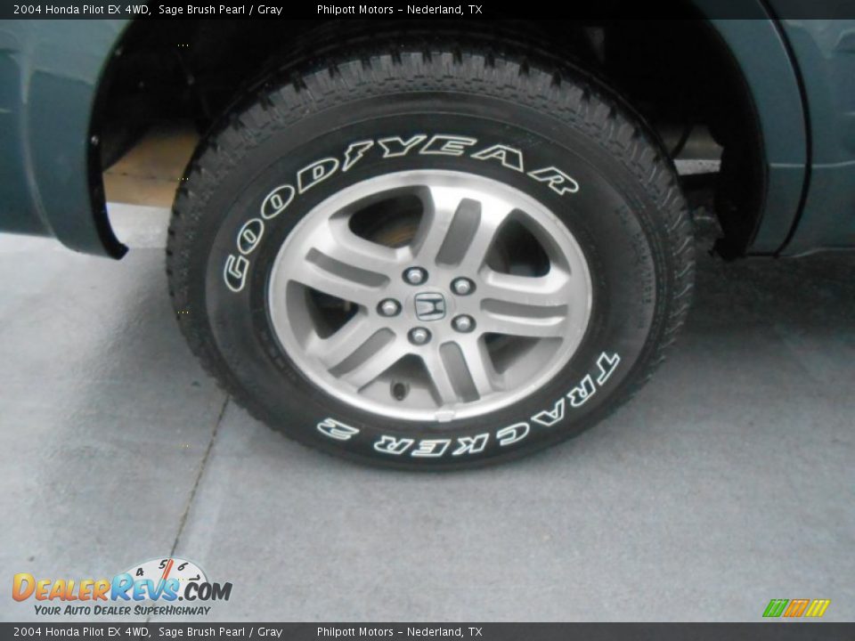 2004 Honda Pilot EX 4WD Sage Brush Pearl / Gray Photo #13