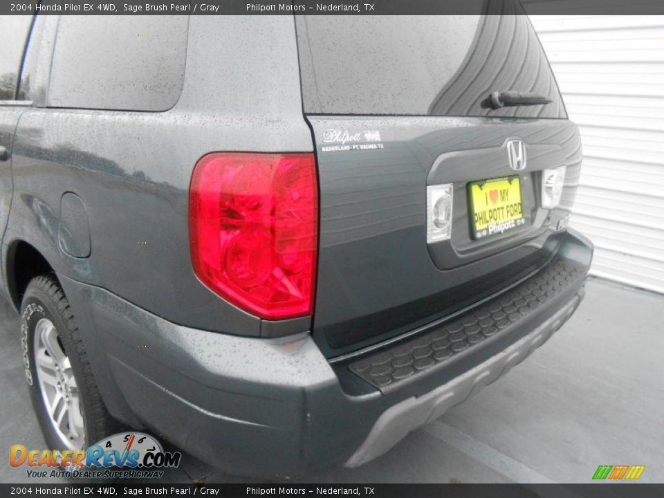 2004 Honda Pilot EX 4WD Sage Brush Pearl / Gray Photo #19