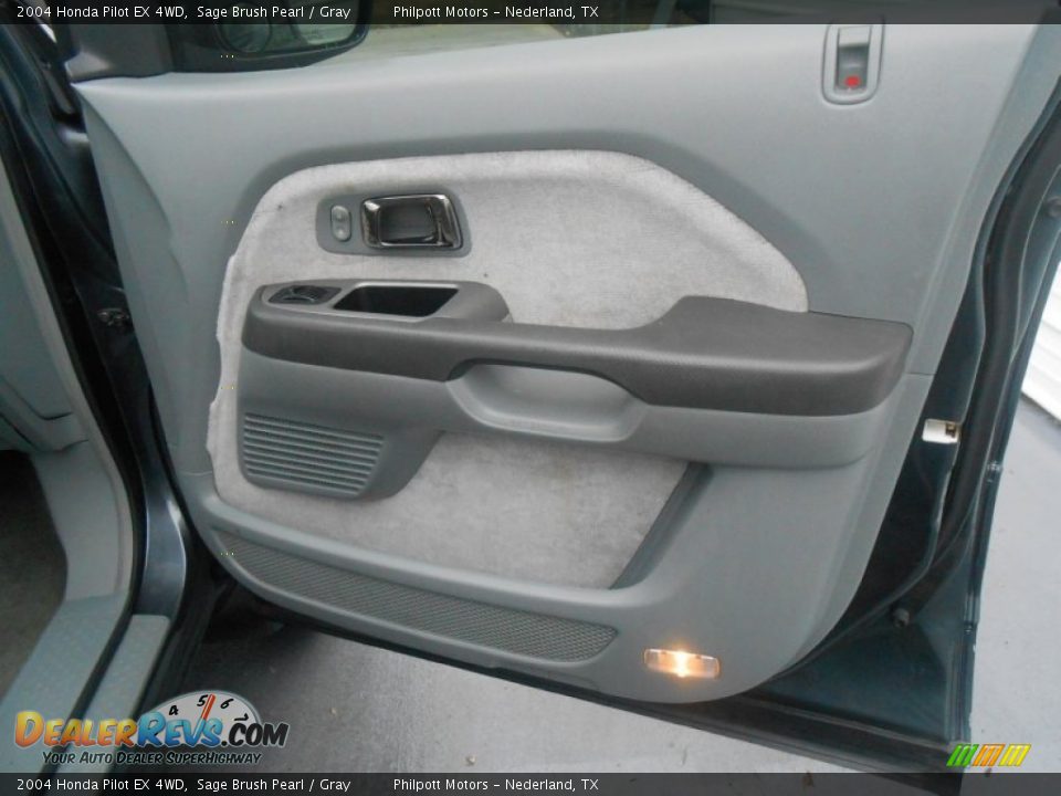 2004 Honda Pilot EX 4WD Sage Brush Pearl / Gray Photo #21