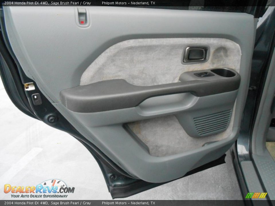 2004 Honda Pilot EX 4WD Sage Brush Pearl / Gray Photo #27
