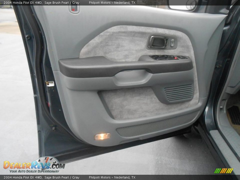 2004 Honda Pilot EX 4WD Sage Brush Pearl / Gray Photo #29