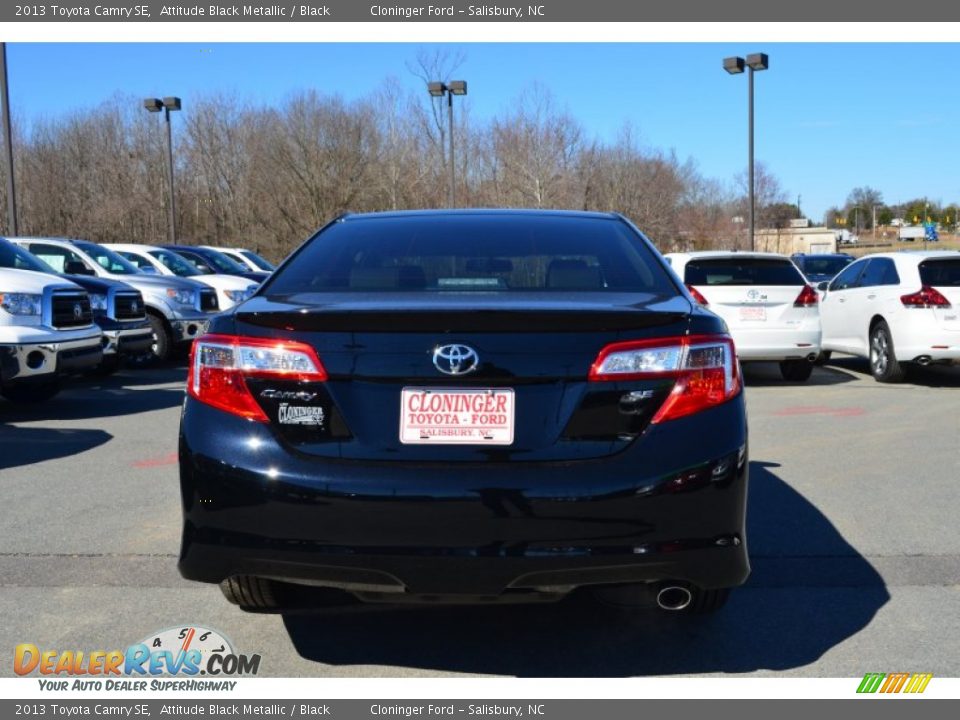 2013 Toyota Camry SE Attitude Black Metallic / Black Photo #4