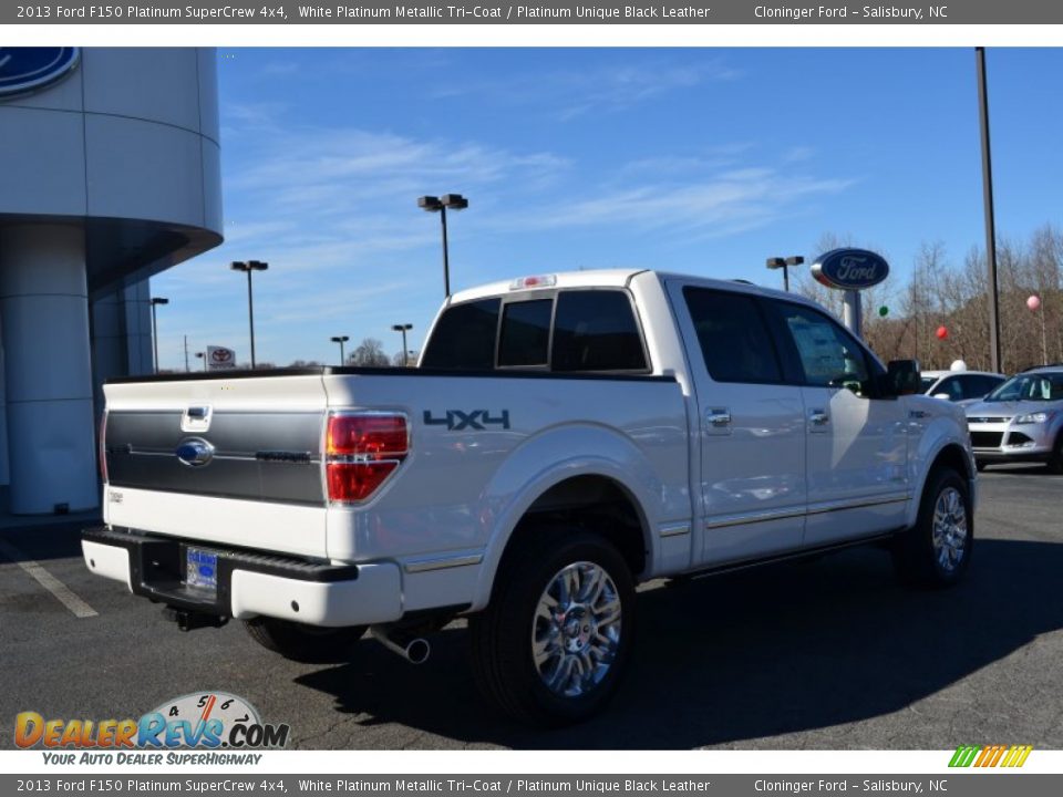 2013 Ford F150 Platinum SuperCrew 4x4 White Platinum Metallic Tri-Coat / Platinum Unique Black Leather Photo #3