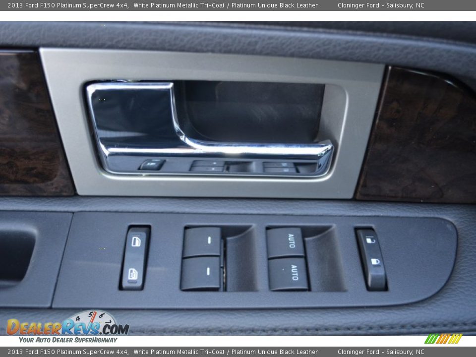 2013 Ford F150 Platinum SuperCrew 4x4 White Platinum Metallic Tri-Coat / Platinum Unique Black Leather Photo #9