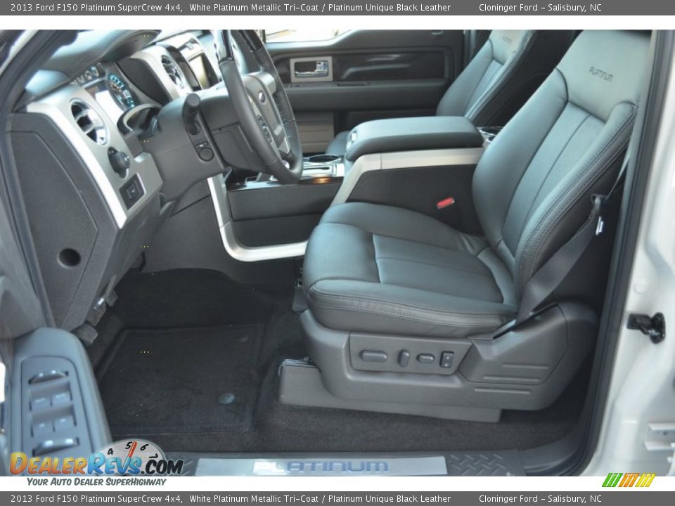 2013 Ford F150 Platinum SuperCrew 4x4 White Platinum Metallic Tri-Coat / Platinum Unique Black Leather Photo #10