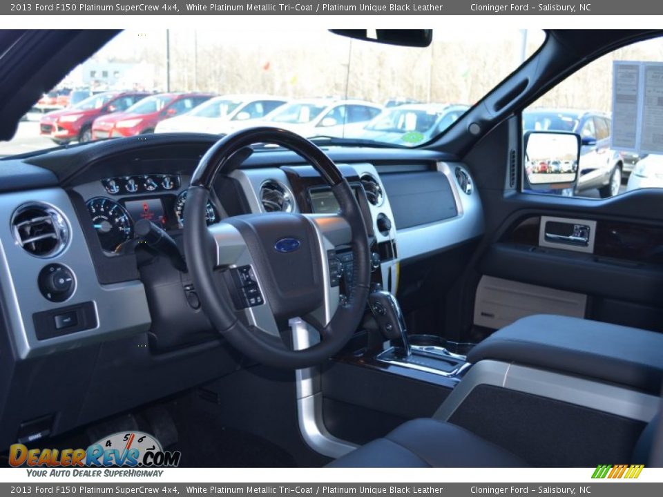 2013 Ford F150 Platinum SuperCrew 4x4 White Platinum Metallic Tri-Coat / Platinum Unique Black Leather Photo #11