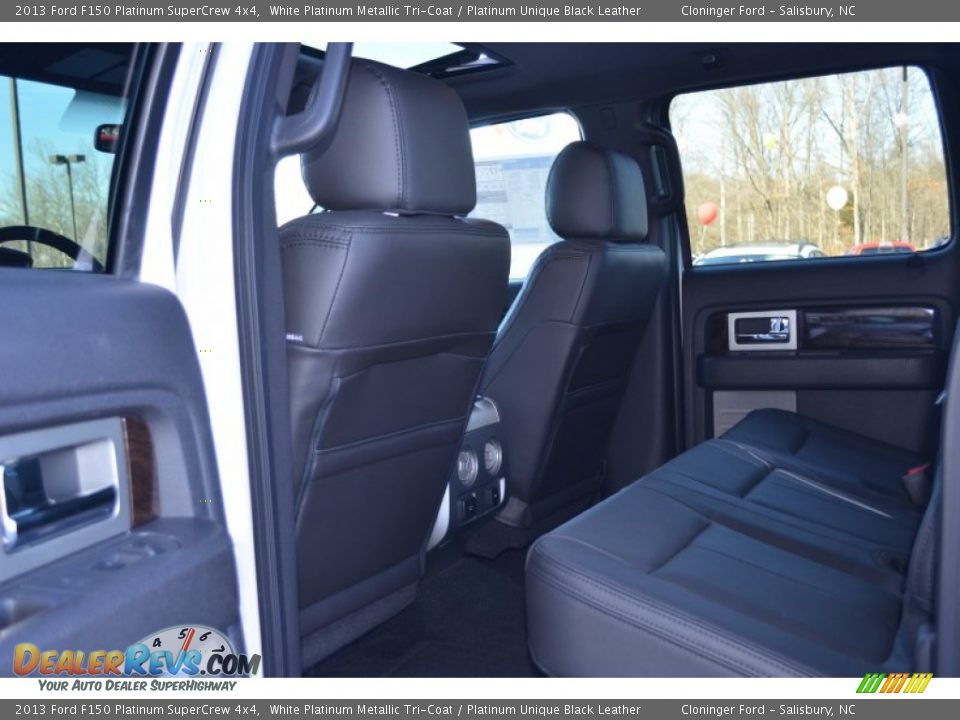2013 Ford F150 Platinum SuperCrew 4x4 White Platinum Metallic Tri-Coat / Platinum Unique Black Leather Photo #12